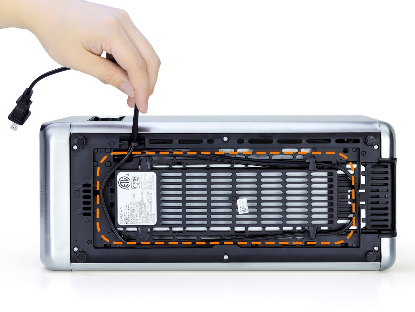 Long-Slot Four-Slice Toaster with Touch Screen, Six Shade Levels and Removable Slide-Out Crumb Tray