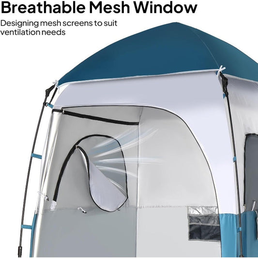 Pop Up Privacy Tent Outdoor Shower Camping Changing Room Mesh Floor