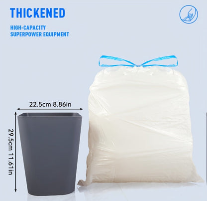 13-Gallon Scented Drawstring Trash Bags, 150-Count Pack in Three 50-Bag Rolls with Blue Ties