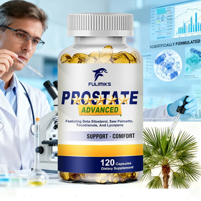 Dietary Supplement Saw Palmetto Extract and Zinc Capsules in a Men’s Formula, 120 Count for Daily Supplement Routines