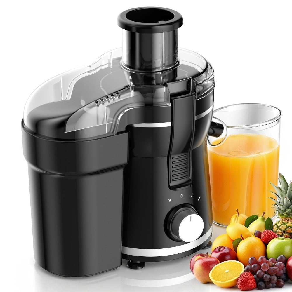 500W Centrifugal Juicer Extractor with 3-Inch Feed Chute, Two Speeds, Pulp Bin and Juice Jug