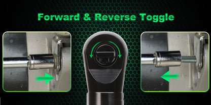 12V Cordless Ratchet Wrench Set 3/8" Drive | 40 Ft-lbs Torque, Variable Speed Trigger, Lithium-Ion Battery, 7 Sockets Included