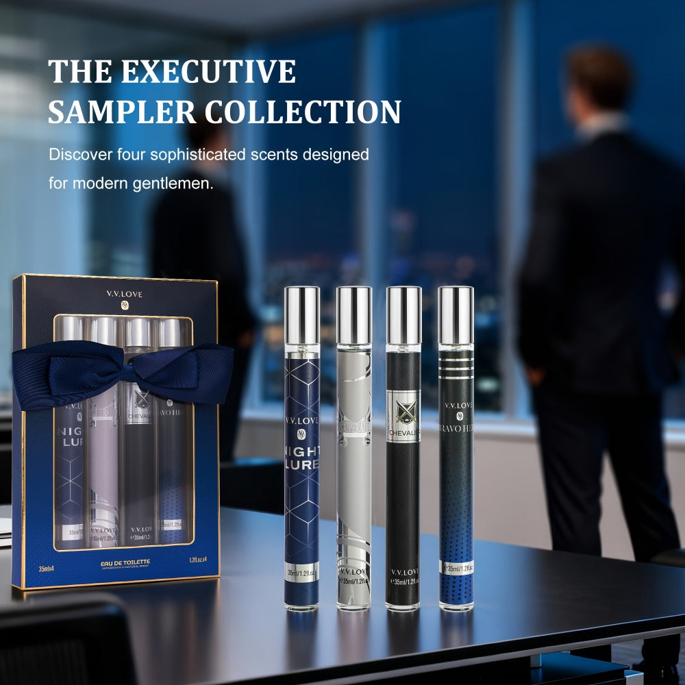 Fragrance Gift Options with Six Checkout Labels and Single, Two-Piece or Four-Spray Presentations