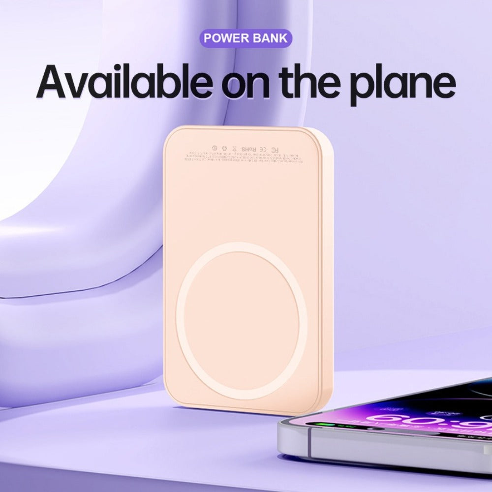 Magnetic Power Bank 5000mAh Mini Wireless Charging PD & QC 3.0 Fast Charge Colorful Portable Charger for iPhone 17 16 15 14 13 MagSafe Compatible