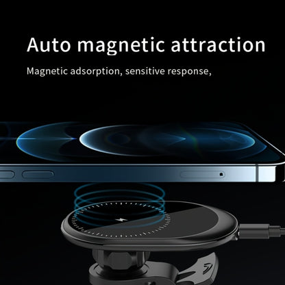 Magnetic Wireless Car Charger Phone Mount 15W Fast Charging – 360° Rotation Air Vent Car Phone Holder Compatible with iPhone 16 / 15 / 14 / 13 / 12 Series | MagSafe-Style Magnetic Car Charger