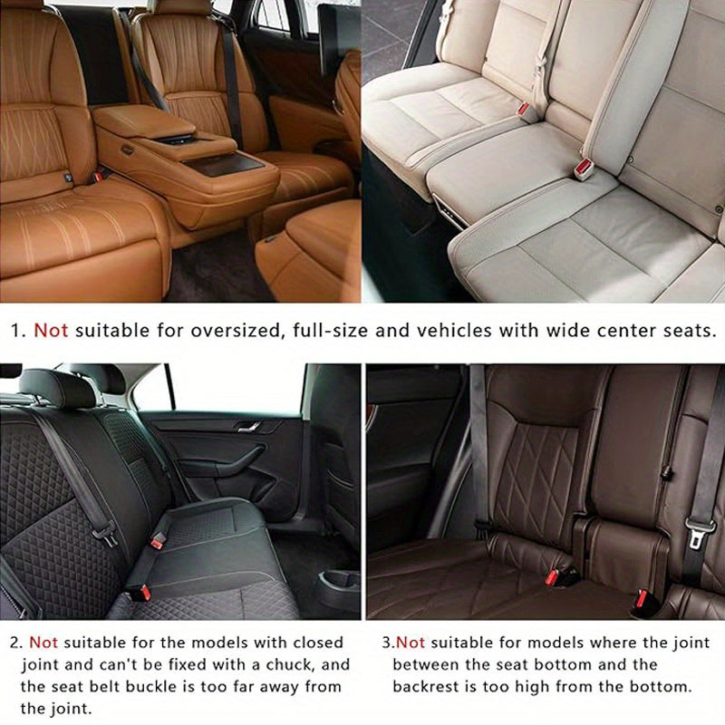 Car Seat Cushion Plush Plaid – Memory Foam, Non-Slip, Soft & Breathable, Universal Fit, Hand Washable, Front & Rear Options (Black / Khaki)