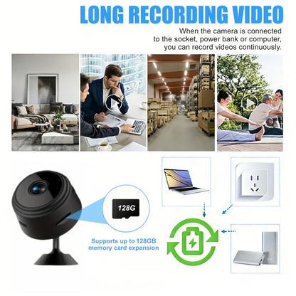 Indoor Security Camera 4-Pack with 1080P Video, 150° Adjustable Rotation, Night Vision and WiFi Connection