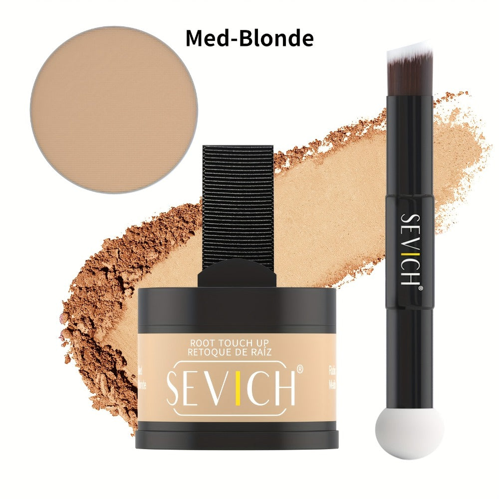 4 g plus 4 g Hair Root Touch-Up Powder Kit with Refill, Brush and Eight Checkout Options for Daily Use
