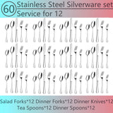 60 Pcs Silvery