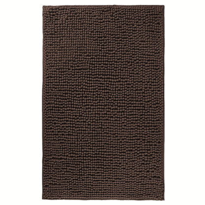 Chenille Bath Rug Extra Thick Soft Absorbent Non-Slip Bathroom Mat Machine Washable, Multiple Sizes & Colors
