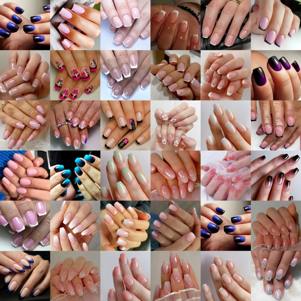 Press On Nails 375-Piece Kit with 360 Assorted Nails, Bracelet and 14-Piece Nail Art Tool Set