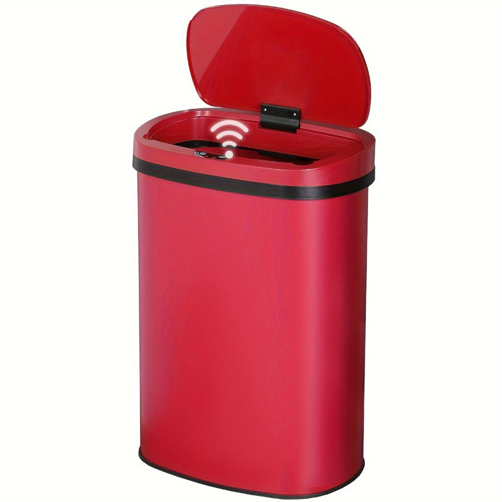 Touchless Motion Sensor Trash Can 13 Gallon 50L – Automatic Kitchen Garbage Can for Home Office Bedroom Living Room