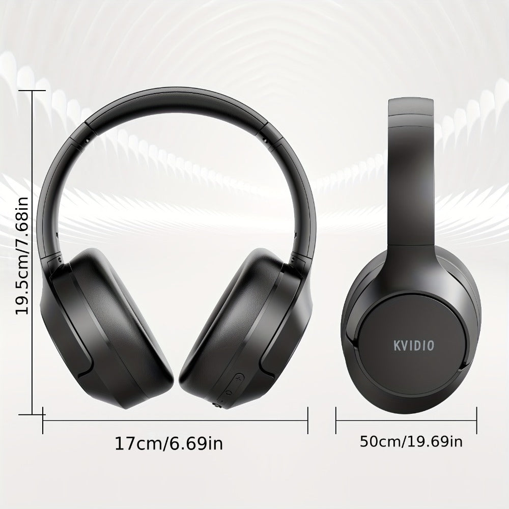 Hybrid ANC Over-Ear Headphones with 40 mm Drivers, 70-Hour Battery, Dual-Device Pairing and Black Finish