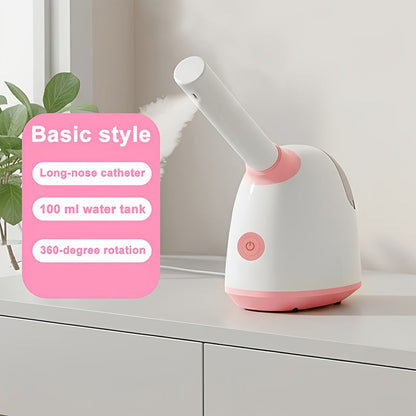 Pink Tabletop Facial Steamer Family with Five Regular, Upgraded, 3-in-1, Large-Tank or Portable Options