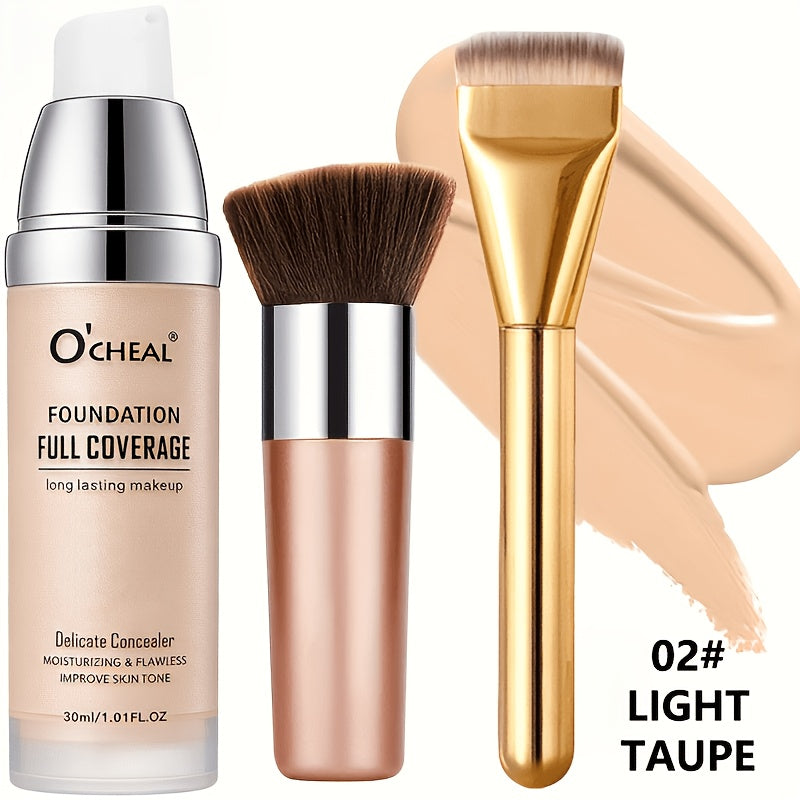 Air Cushion Foundation Compact with Four Exact Ivory, Light Brown, Nude and Porcelain Checkout Shades