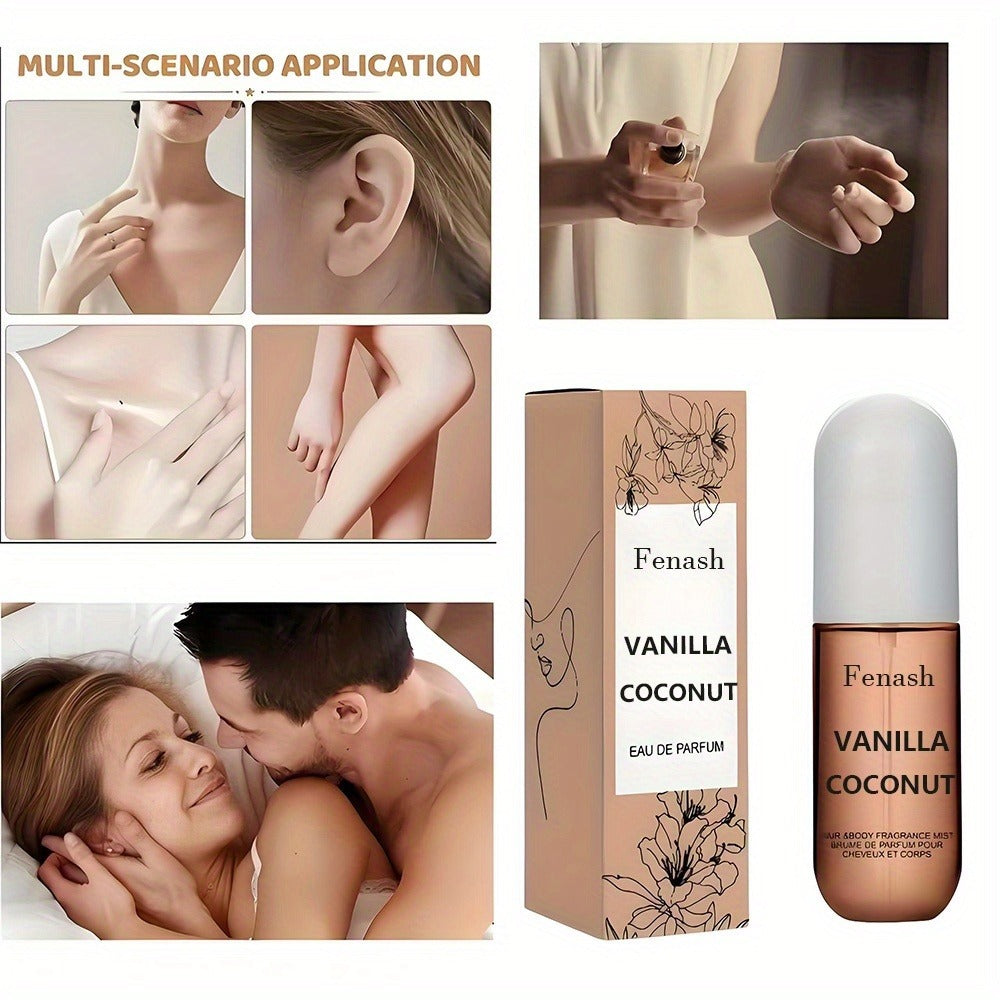 Tropical Perfume for Women Vanilla Coconut Beach Fragrance Spray 1.7 Oz Long Lasting Summer Scent Travel Size Pool Vacation Gift for Her