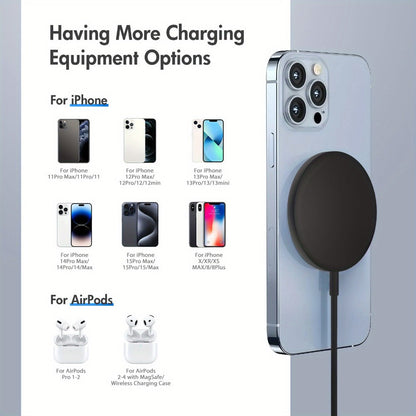 Magnetic Wireless Charging Pad Multi-Pack in White or Black with Two- or Three-Piece Checkout Options