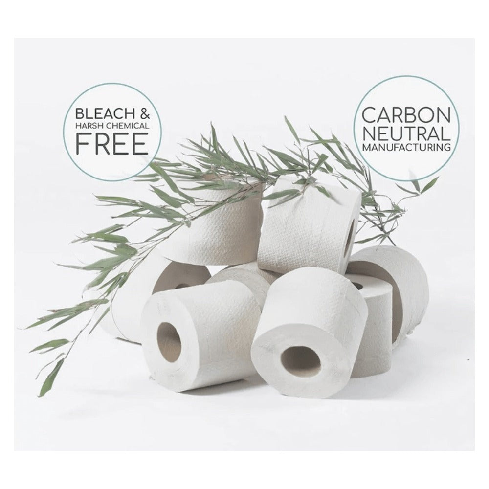 Three-Ply Bamboo Toilet Paper with 300 Sheets per Roll, 24-Roll Pack for Home, RV, Travel or Guest Bathrooms