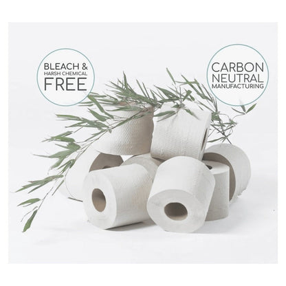 Three-Ply Bamboo Toilet Paper with 300 Sheets per Roll, 24-Roll Pack for Home, RV, Travel or Guest Bathrooms