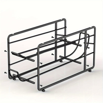 Can Dispenser Rack 2 Pack Stackable Sliding Metal Can Organizer for Kitchen Pantry Cabinet Countertop Canned Food Storage