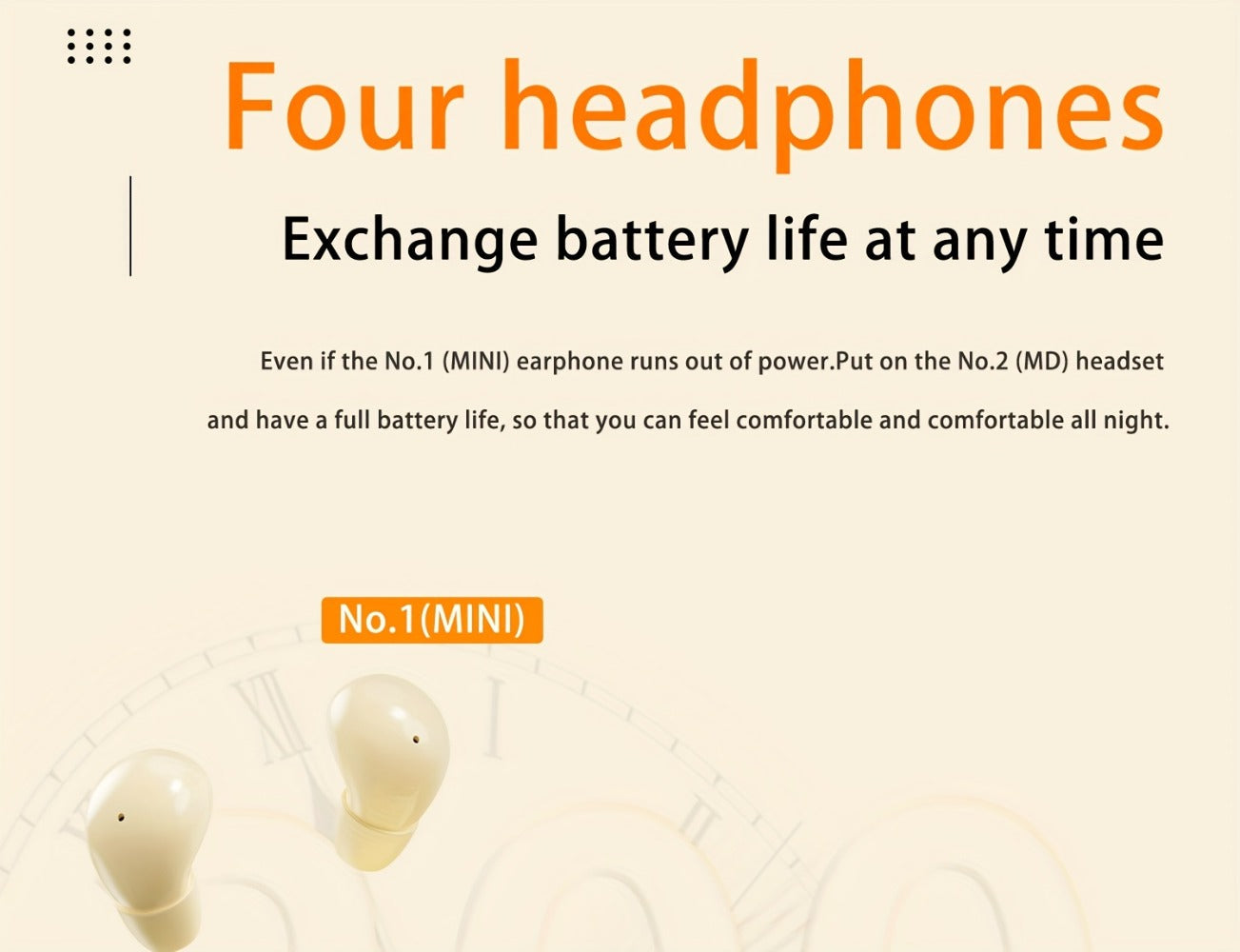 Invisible Sleep Wireless Earbuds 2 Pairs, Mini In-Ear Earphones HiFi Sound Noise Reduction Bass Touch Control Digital Display Long Battery Type-C, for Office Leisure Sport Sleep Men Women