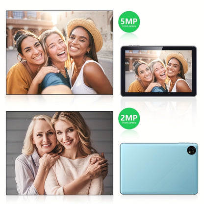 Android 13 Tablet 10 Inch 6GB RAM 32GB Storage 512GB Expandable Quad-Core IPS Touchscreen 2.4G WiFi Dual Camera Kids Adults Entertainment Portable Pad Sky Blue Gun Color