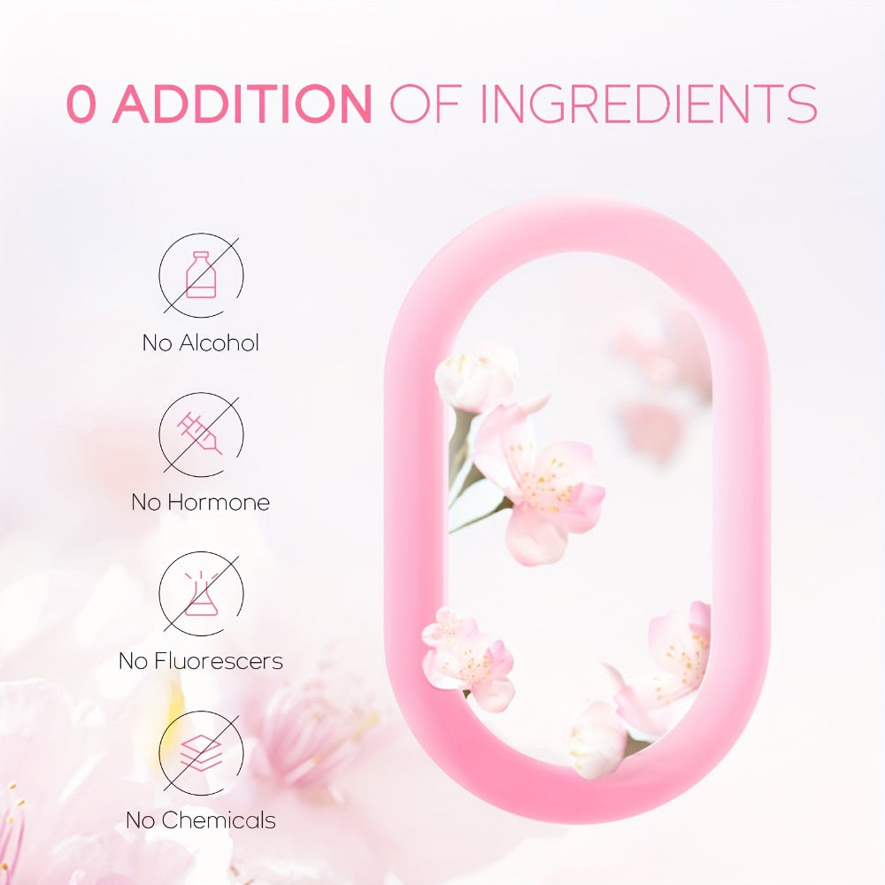 4-Piece Sakura Skincare Gift Set with Cleanser, Serum, Essence Cream and Eye Cream in Coordinated Pink Packaging