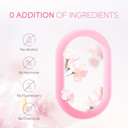 4-Piece Sakura Skincare Gift Set with Cleanser, Serum, Essence Cream and Eye Cream in Coordinated Pink Packaging