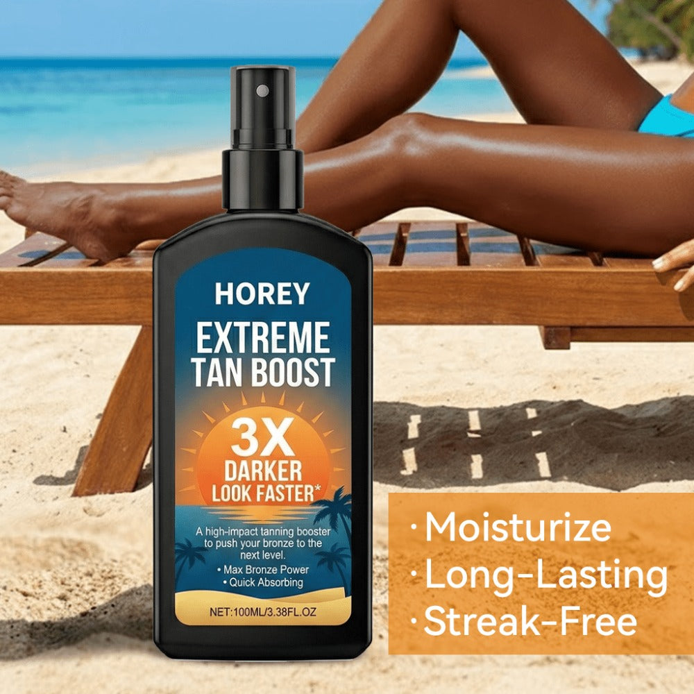 Black Pump Self-Tanning Spray 100ml with Coconut Oil and Avocado Extract Labeling for Body Application