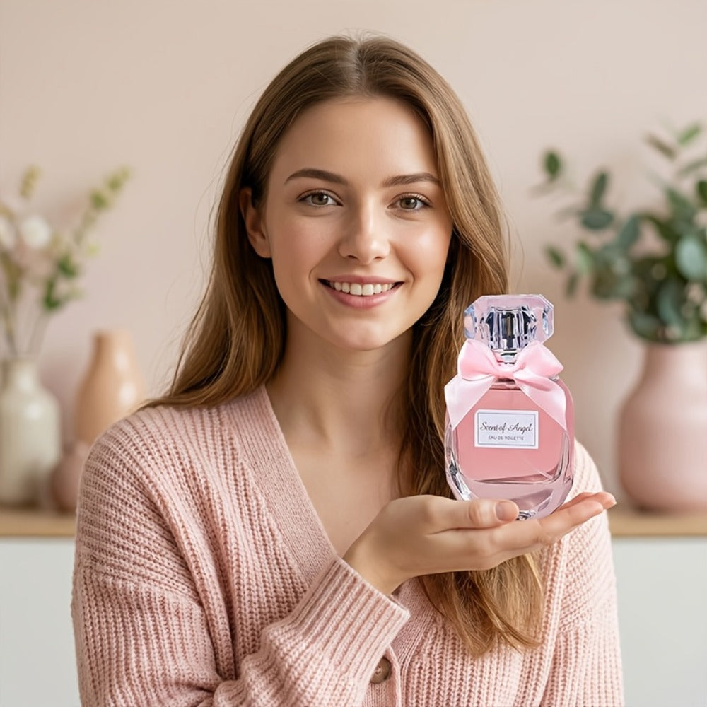 Perfume for Women Long Lasting Floral Fragrance – Angel Eau de Parfum 1.86oz | Lily Orange Blossom Vanilla Musk | Date Night Party Holiday Gift for Her