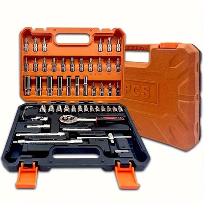 Home and Automotive Repair Tool Kit with Storage Case in 55-, 82-, 94- or 121-Piece Configurations