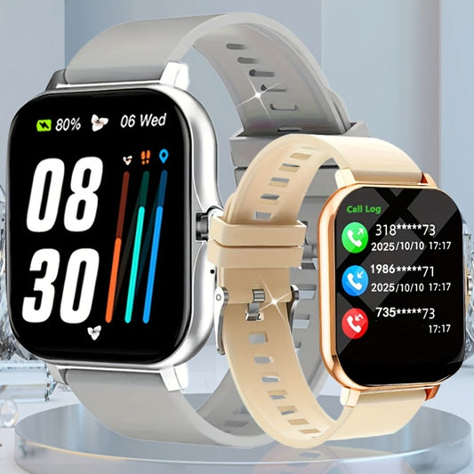 Smartwatch – Email Display 1.83" Full Touch – Wireless Calling, Pedometer, Activity Tracker, Multi-Exercise Modes, Dual TPU Strap, USB…
