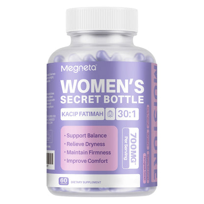 Women's Herbal Capsule Supplement with Five Named Botanicals in One-, Two- or Three-Bottle Packs