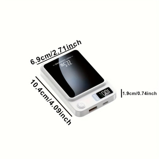 Magnetic Power Bank 10000mAh MagSafe Compatible Wireless Portable Charger PD20W 22.5W Fast Charging LED Digital Display USB-C iPhone 15 14 13 12 Android 4 Colors