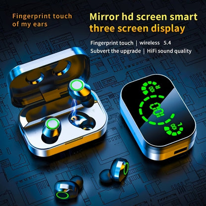 Wireless Earbuds YD03 with Digital Battery Display, IPX4, Touch Control and Type-C Charging