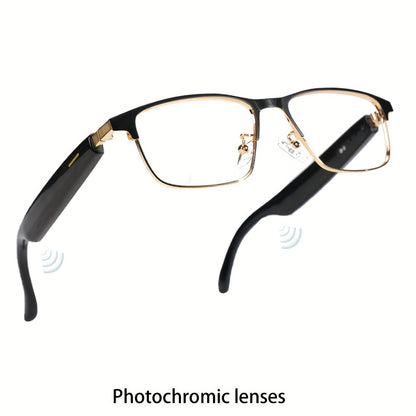 Smart Glasses 160-Language Translation Eyewear with Open-Ear Audio and Ten Photochromic or Filter Lens Options