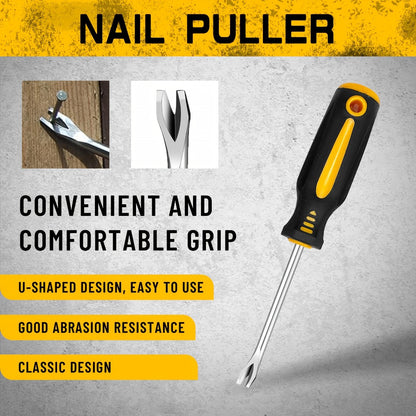 121-Piece Screwdriver Rack Set with Drivers, Bits, Hex Keys, Gloves, Magnetic Bowl and Nail Puller