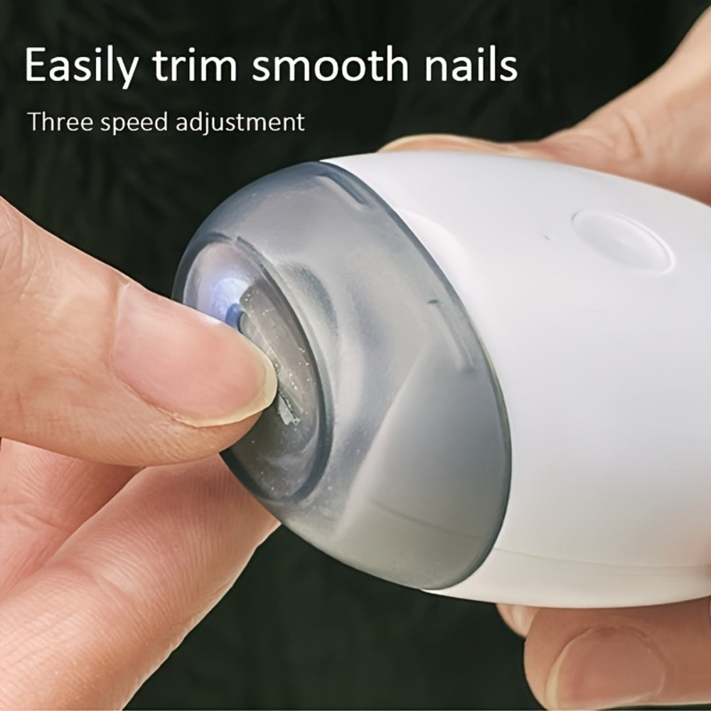 Electric Nail Trimmer with LED Light & 3 Speeds, Nail Clipper for Seniors, Adults & Thick Toenails