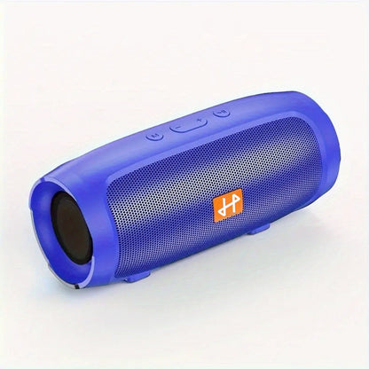 Bluetooth Speaker Compact Cylindrical Model with Rechargeable Lithium Battery, USB Charging and Three Colors