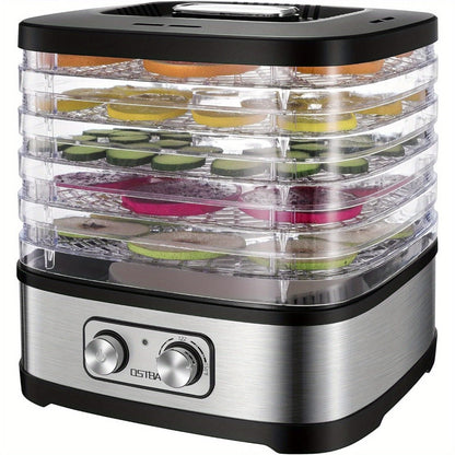 Stackable Food Dehydrator Family with Analog or Digital Controls and Five- or Eight-Tray Model Options