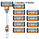 1 handle + 9 blades