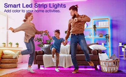 RGB LED Strip Lights Music Sync Color Changing for an Everyday Personal Care Routine, with the Listed Configuration