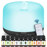 1Pc dark wood grain + 10 bottles of essential oil