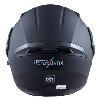 Motorcycle Modular Full Face Helmet Flip Up Dual Visor Inner Smoked Shield Lightweight Aerodynamic Thermoplastic Shell Removable Washable Interior for Men Women, Multiple Colors S M L XL