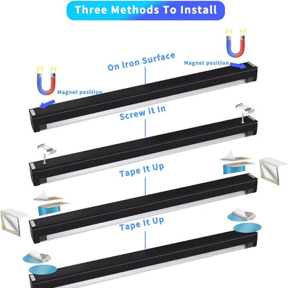 USB UV Black-Light Bar Set with Inline Switches, Mounting Hardware and 2-, 4-, 10-, 12- or 14-Pack Options