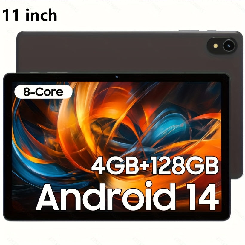 11 Inch Android 15 Business Tablet WiFi 6 – Gemini AI, Octa-Core, 4GB/8GB RAM 64GB/128GB ROM, Dual Camera, Stereo Speakers, USB OTG, Ad-Free, Long Battery, 2026 Model Grey