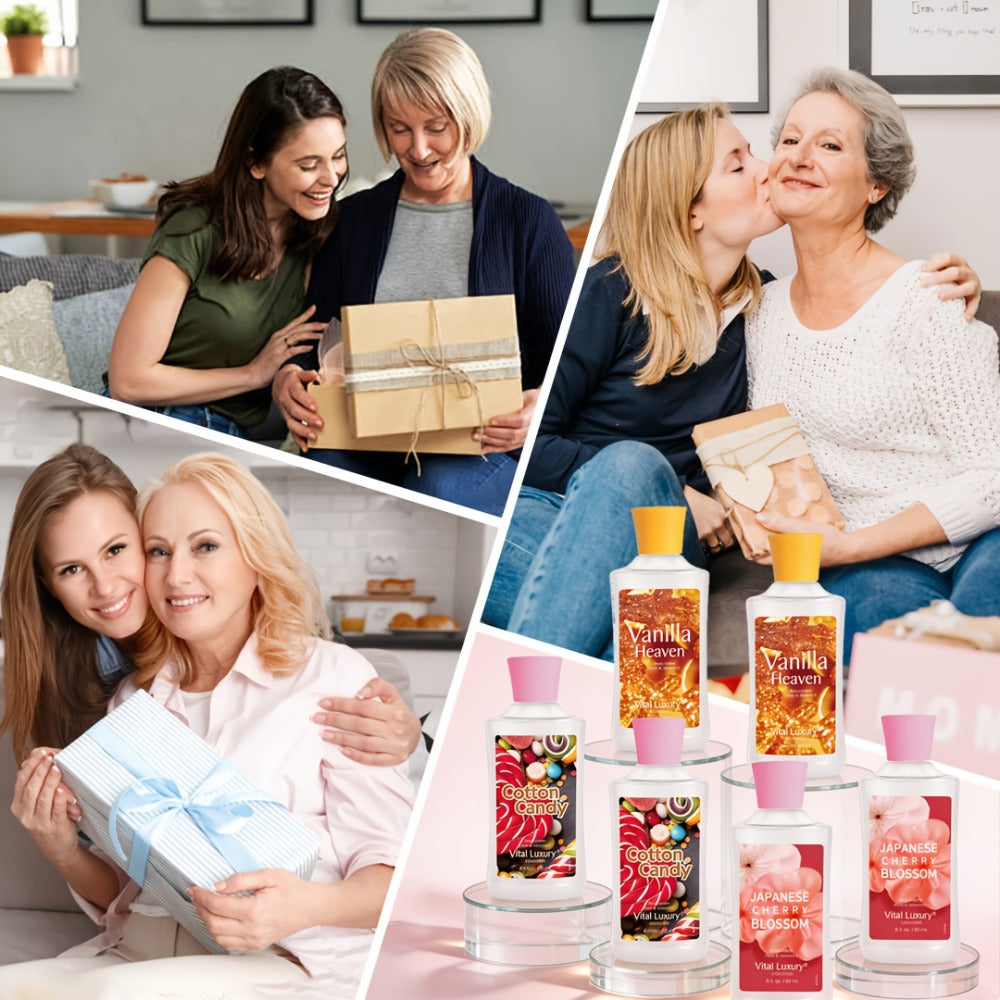 Scented Body Lotion in Japanese Cherry Blossom, Vanilla Heaven or Cotton Candy Bottles and Two-Piece Sets