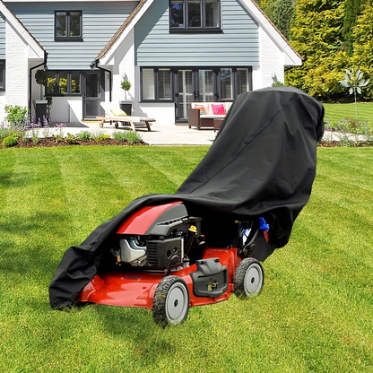 Push Lawn Mower Cover in Black or Green with Displayed 75.2 x 43.31 x 26.38-Inch Dimensions