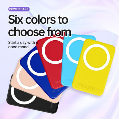 Magnetic Power Bank 5000mAh Mini Wireless Charging PD & QC 3.0 Fast Charge Colorful Portable Charger for iPhone 17 16 15 14 13 MagSafe Compatible