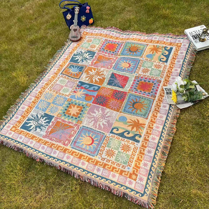 Outdoor Blanket Picnic Blanket Thickened | Waterproof Camping Blanket Beach Blanket Sofa Blanket Garden Mat